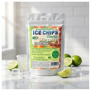 Ice Chips Margarita Candy Sweetened with Xlitol 2Oz (5.67g)