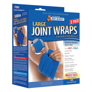 Carex Bed Buddy Large Joint Wraps for Heat and Cold Therapy to Support Joint Comfort 2Ea