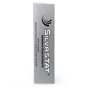 SilvrSTAT Antibacterial Wound Dressing Gel for Minor Cuts Burns and Skin Irritations 3Oz (85.05g)