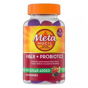 Metamucil Digestive Fiber Plus Probiotic Strawberry Kiwi and Blackberry Gummies 60Ea