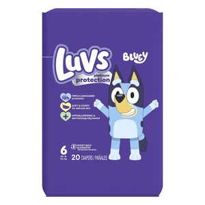 Luvs Platinum Protection Triple leakguard Soft and Comfy Baby Diapers 20Ea