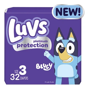 Luvs Platinum Protection Size 3 Improved Leak Protection Baby Diapers 32Ea