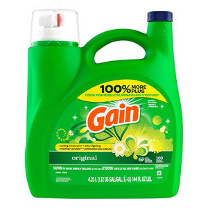 Gain Liquid Laundry Detergent Liquid Soap Original Scent 144Oz (4.25L)