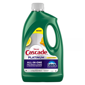 Cascade Lemon Platinum Gel Dishwasher Detergent Lemon Scent 75Oz (4.68Lb)