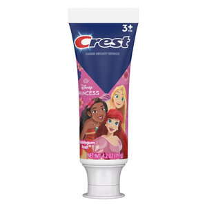 Crest Kids 3 Years Plus Disney Princess Fluoride Anticavity Bubblegum Toothpaste 4.2Oz (119g)