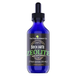 Black Earth Zeolite Clinoptilolite Supplement with Humic Fulvic Minerals Support Immune Health 2Oz (59ml)