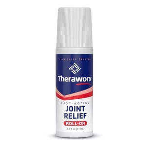 Theraworx Fast Acting Joint Relief Roll On Paraben Free Helps with Stiff and Inflamed Joints 2.5Oz (74ml)
