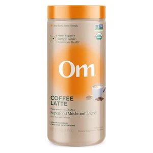 Om Mushroom Superfood Latte Blend Support Energy Focus and Immune Health 8.47Oz (240g)