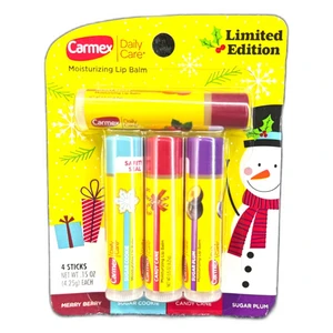 Carmex Daily Care Moisturizing Lip Balm Sticks 0.15Oz (4.25g) 4Ea