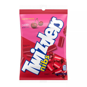 Twizzlers Nibs Cherry Licorice Low Fat Snack Candy 6Oz (170g)