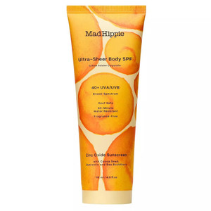 Mad Hippie Ultra Sheer Body SPF 40 Plus Mineral Lotion with Zinc Oxide Sunscreen Fragrance Free 4Oz (118ml)