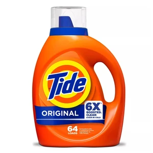 Tide Original Scent Liquid Laundry Detergent 64 Loads 84Oz (2.48l) 4Ea