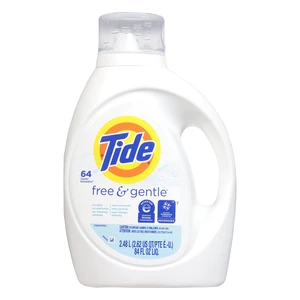 Tide Free and Gentle 64 Loads Liquid Laundry Detergent 84Oz (2.48l) 4Ea