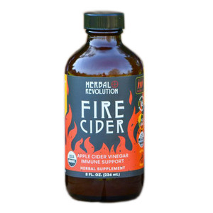 Herbal Revolution Fire Apple Cider Vinegar Supplement Support Immune and Respiratory Health 8Oz (236ml)