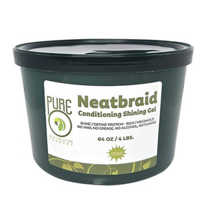 Pure O Neatbraid Conditioning Shining Gel Refresh Braids Maintain Moisturize Natural Hair 64Oz