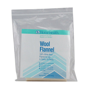 Home Health Wool Flannel Small, White Wool Flannel Cloth, 1 Ea