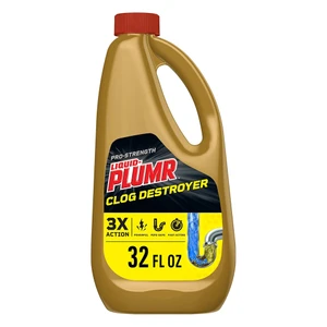 Clorox Liquid Plumr Pro Strength Clog Destroyer for Drain Clog Removal 32Oz (946ml), Pack of 9