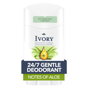 Ivory Gentle Aluminum Free Deodorant Notes of Aloe 2.4Oz (68g)