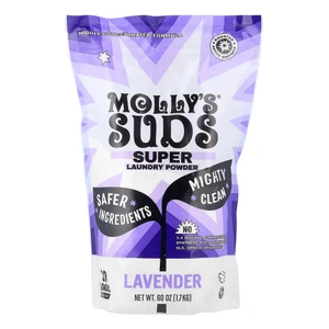 Mollys Suds Super Laundry Powder Plant Based Enzyme Blend Lavender Scent Deep Clean Naturally 60Oz