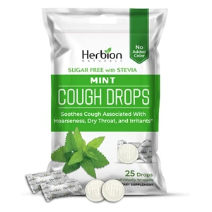 Herbion Naturals Sugar-Free with Stevia Mint Cough Drops 18Ea