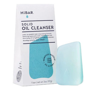 HiBar Solid Face Wash Oil Face Cleanser Bar Gently Cleanses Removes Makeup Oil and Dirt 2Oz (57g)