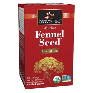 Bravo Tea Absolute Fennel Seed Herbal Tea Support Digestive Health 20Ea
