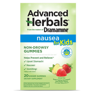 Dramamine Advanced Herbals Kids Nausea Non Drowsy Gummies 20Ea