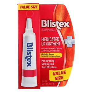 Blistex Medicated Relief Dryness and Cold Sores Lip Ointment 0.35Oz (10g)