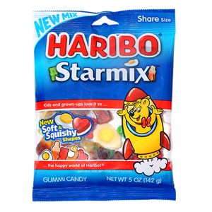Haribo Starmix New Soft and Squishy Shapes Candy Gummies 5Oz (142g)