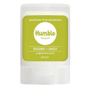 Humble Brands Original Formula Bergamot and Ginger Solid Stick Deodorant Travel Size Odor Control All Day Protection 0.5Oz (14g)