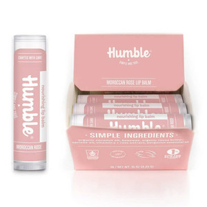 Humble Brands Moroccan Rose Nourishing and Hydrating Lip Balm 0.15Oz (4.25g) 18Ea