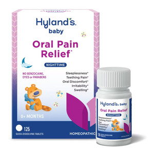 Hylands Baby Nighttime Oral Pain Relief Quick Dissolving Tablets 125Ea