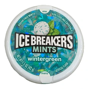Hersheys Ice Breakers Wintergreen Sugar Free Mints 1.5Oz (42g)