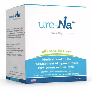 UreNa Urea Medical Food 15g Urea per Packet Natural Lemon Lime Flavor Support Low Sodium Levels 8Ea