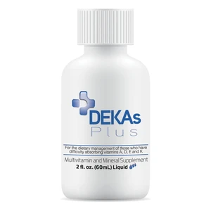 Dekas Plus Multivitamin and Mineral Liquid Drops Supplement for Pediatric Nutritional Support 2Oz (60ml)