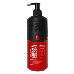 Nish Man After Shave Cream and Cologne 2in1 Pyrogenous Helps Soothe Skin Soft and Refreshed 13.5Oz (400ml)