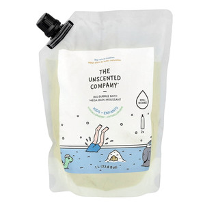 The Unscented Company Kids Enfants Big Bubble Bath Refill Fragrance and Dye Free 33.8Oz (1L)