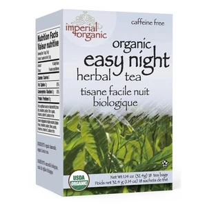 Uncle Lees Tea Organic Easy Night Herbal Tea Bags Support Relaxation and Restful Sleep 18Ea