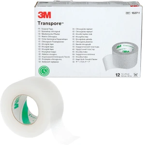 3M Transpore Surgical Tape for Securing Tubing Devices and Dressings 1 in x 10 yds 12Ea