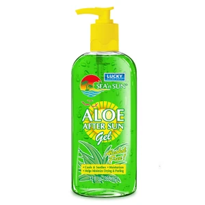 Lucky Super Soft Aloe Vera After Sun Gel for Cooling Soothing and Skin Moisture 12Oz (355ml), Pack of 12