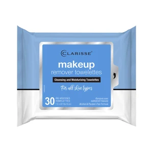 Clarisse Makeup Remover Towelettes for Cleansing and Skin Moisturizing 30Ea, Pack of 12