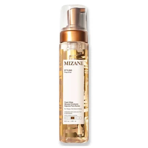 Mizani Styling Prep and Sat Foam Wrap Mousse with Sheat Butter for Wraps Wet Sets and Molds 8.5Oz (250ml)