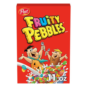 Post Fruity Pebbles Breakfast Cereal Snacking for Kids Gluten Free 11Oz