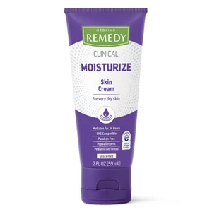 Medline Remedy Clinical Moisturize Skin Cream Unscented for Dry Skin 2Oz (59ml)