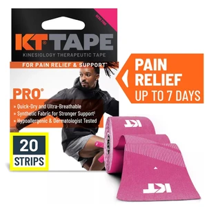 KT Tape Kinesiology Therapeutic Tape Pro Strips Pink Arthritis and Muscle Pain Relief 20Ea