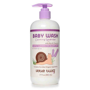 Little Twig 2 in 1 Baby Wash Hypoallergenic Body Wash Baby Bath with Essentials Calming Lavender 17Oz (502ml)