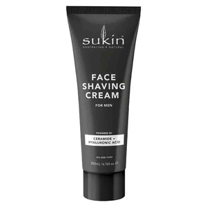 Sukin Face Shaving Cream for Men Leaves Skin Feeling Refreshed and Moisturized for All Skin Types 4.25Oz (125ml)