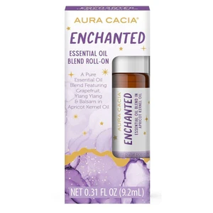Aura Cacia Enchanted Essential Oil Roll On Grapefruit Ylang Ylang 0.31Oz (9.2ml)