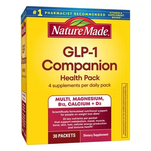 Nature Made GLP 1 Companion Health Pack Daily Packets for Nutritional Support During Weight Loss 30Ea