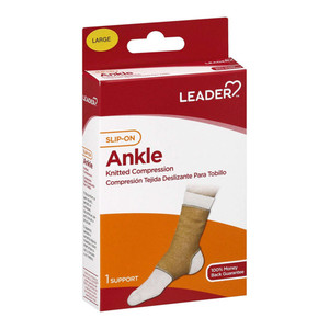 Leader Slip On Ankle Support Large for Ankle Support and Stability 1Ea